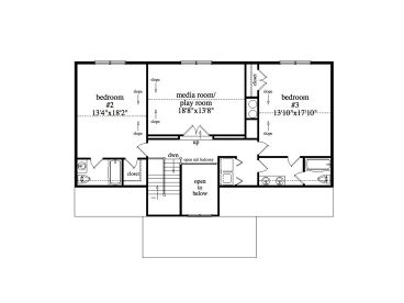 2nd Floor Plan, 053H-0071