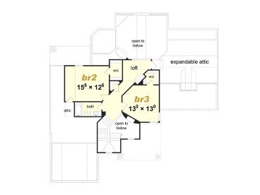 2nd Floor Plan, 061H-0169