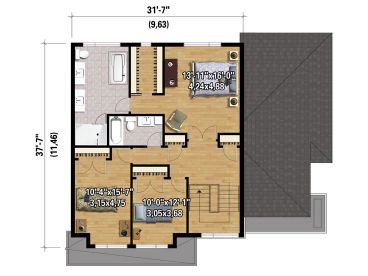 2nd Floor Plan, 072H-0159