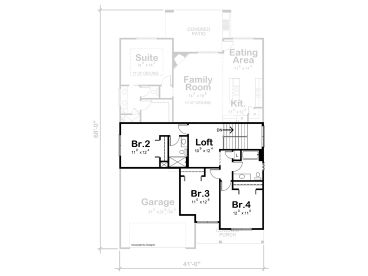 2nd Floor Plan, 031H-0533
