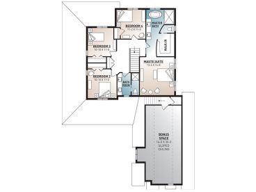 2nd Floor Plan, 027H-0094