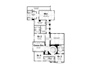 2nd Floor Plan, 031H-0217