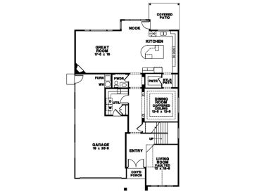 1st Floor Plan, 024H-0001