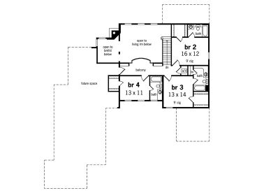 2nd Floor Plan, 021H-0170