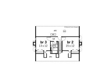 2nd Floor Plan, 021H-0075