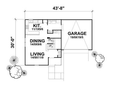 1st Floor Plan, 016H-0055