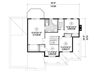 2nd Floor Plan, 072H-0112