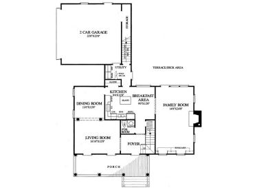 1st Floor Plan, 063H-0087