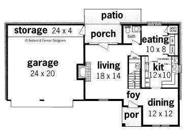 1st Floor Plan, 021H-0058