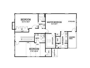 2nd Floor Plan, 058H-0044
