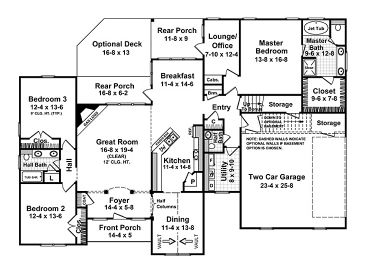 1st Floor Plan, 001H-0104