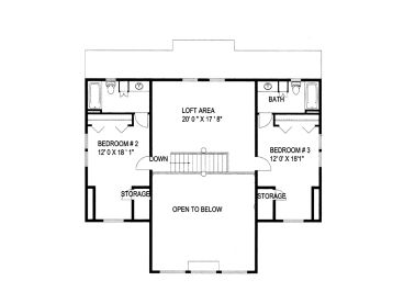 2nd Floor Plan, 012H-0187