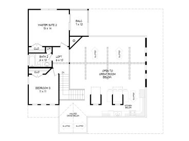 2nd Floor Plan, 062H-0132