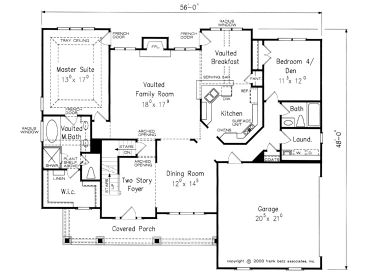 1st Floor Plan, 086H-0052
