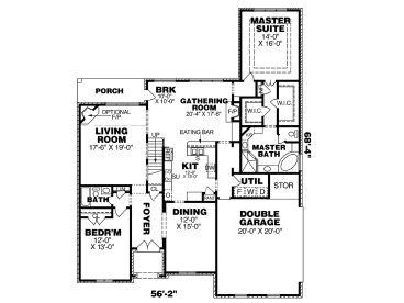 1st Floor Plan, 011H-0039