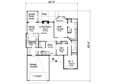 Floor Plan, 016H-0035