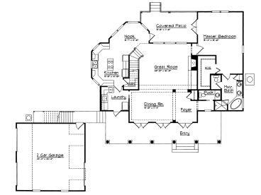 1st Floor Plan, 043H-0092