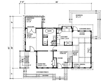 1st Floor Plan, 010H-0015