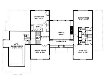 2nd Floor Plan, 029H-0047