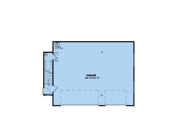 Garage 1st Floor Plan, 074H-0176