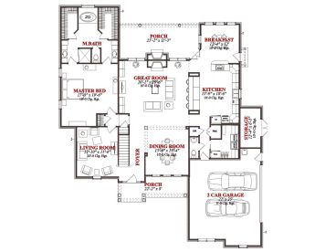 1st Floor Plan, 073H-0039