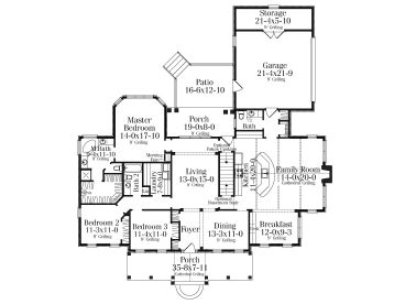 1st Floor Plan, 042H-0025