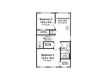 2nd Floor Plan, 001H-0253