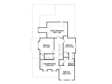 2nd Floor Plan, 017H-0037