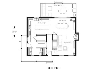 1st Floor Plan, 027H-0494