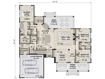 1st Floor Plan, 023H-0208