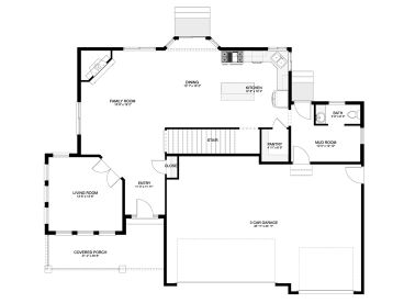 1st Floor Plan, 065H-0100