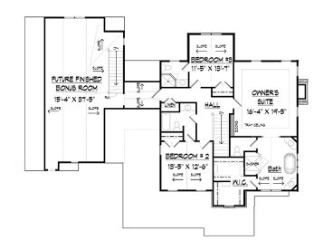 2nd Floor Plan, 019H-0205