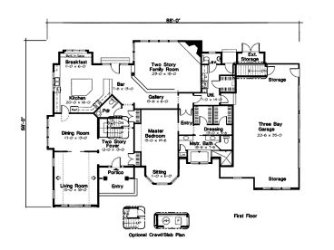 1st Floor Plan, 047H-0042
