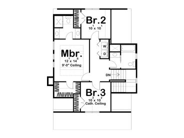 2nd Floor Plan, 050H-0358