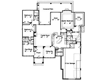 1st Floor Plan, 043H-0181