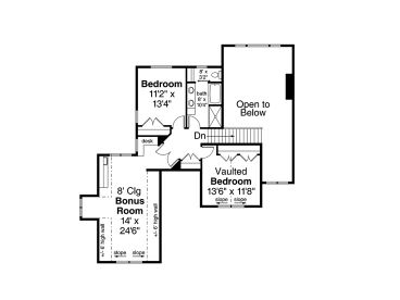 2nd Floor Plan, 051H-0302