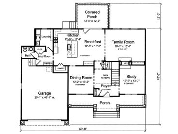 1st Floor Plan, 046H-0138