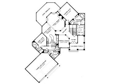 1st Floor Plan, 029H-0051