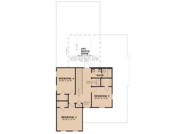 2nd Floor Plan, 074H-0080