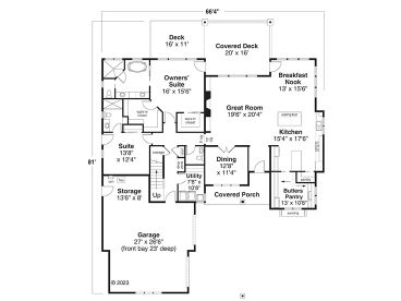 1st Floor Plan, 051H-0419