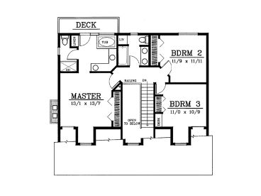2nd Floor Plan, 026H-0002