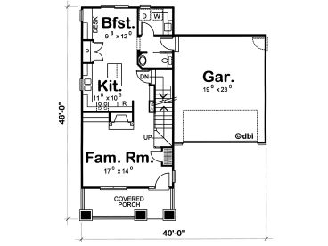 1st Floor Plan, 031H-0140