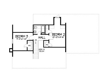 2nd Floor Plan, 022H-0106