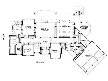 1st Floor Plan, 034H-0150