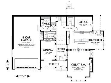 1st Floor Plan, 034H-0144