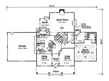 1st Floor Plan, 047H-0021