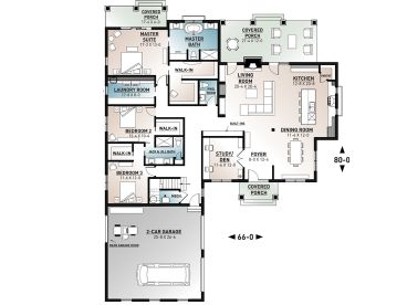 1st Floor Plan, 027H-0432