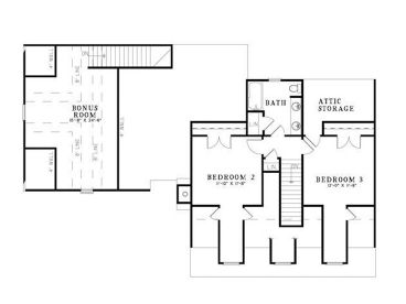 2nd Floor Plan, 025H-0017