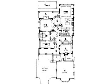 1st Floor Plan 052H-0045