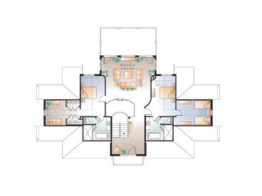 2nd Floor Plan, 027H-0392